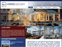 Tablet Screenshot of lodging-partners.com